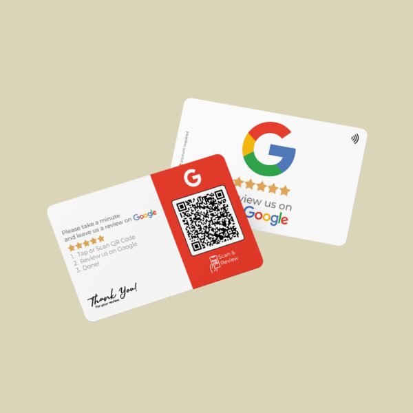 Google Review Business Card Icon "Refresh" with NFC and QR Code - Image 3