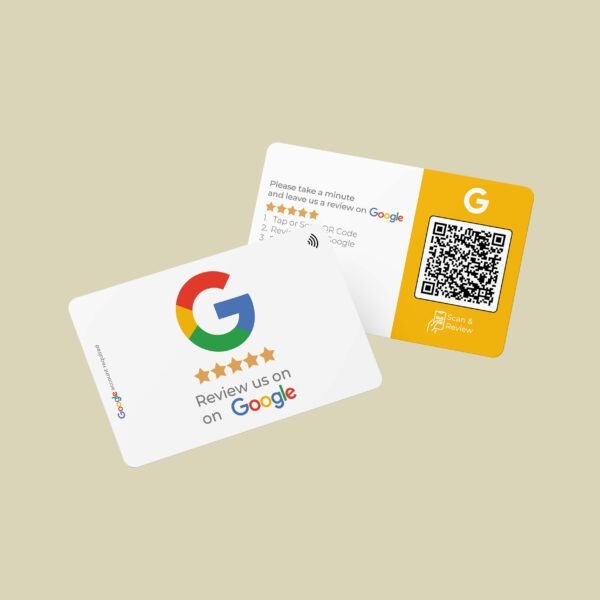 Google Review Business Card Icon "Refresh" with NFC and QR Code - Image 4