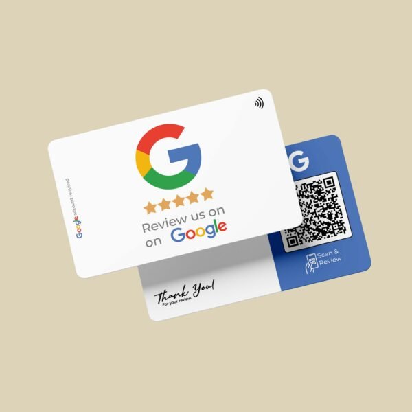 Google Review Business Card Icon "Refresh" with NFC and QR Code - Image 5