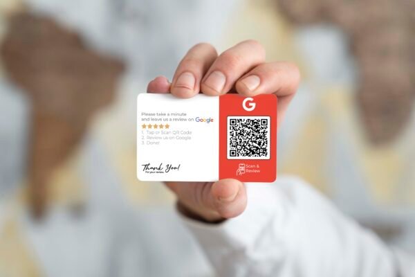 Google Review Business Card Icon "Refresh" with NFC and QR Code - Image 7