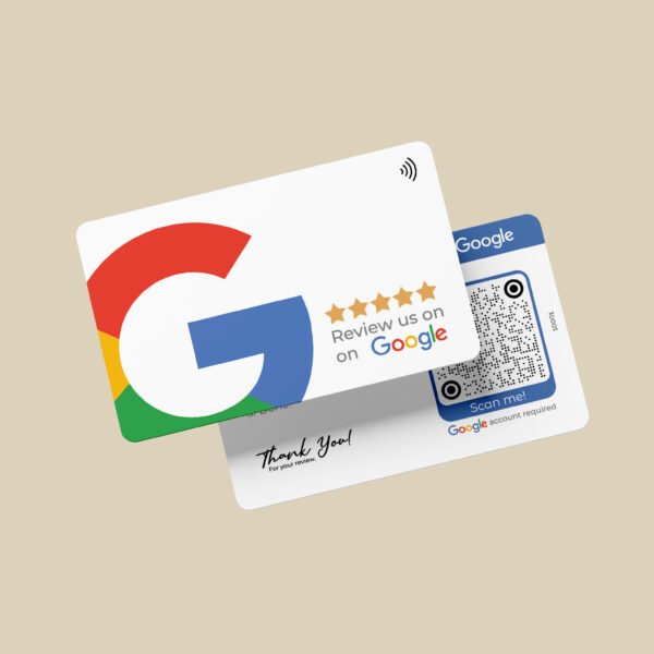 Google Review Business Card Iconic with NFC and QR Code - Image 5