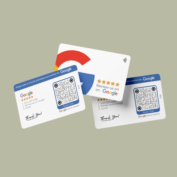 Google Review Business Card Iconic with NFC and QR Code - Image 6