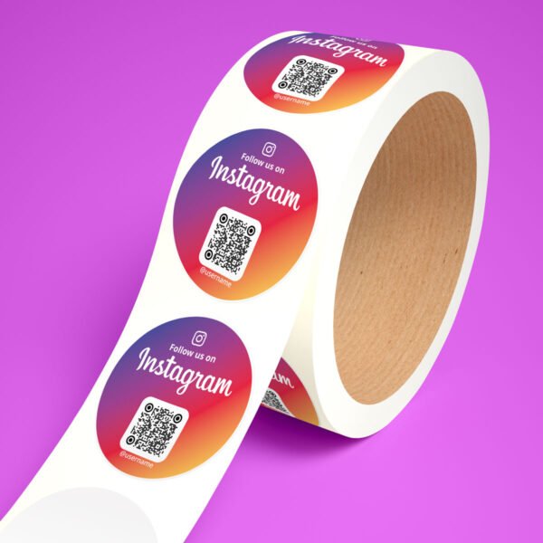 Instagram Sticker Labels Roll Colour